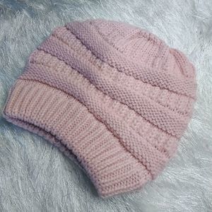 Indie Pink Knit Beanie